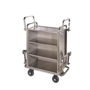 Équipement <span class=keywords><strong>de</strong></span> nettoyage <span class=keywords><strong>de</strong></span> <span class=keywords><strong>femme</strong></span> <span class=keywords><strong>de</strong></span> chambre d'hôtel en acier inoxydable léger chariot <span class=keywords><strong>de</strong></span> concierge plié chariots <span class=keywords><strong>de</strong></span> nettoyage <span class=keywords><strong>de</strong></span> chariot d'entretien ménager - Product Image 3