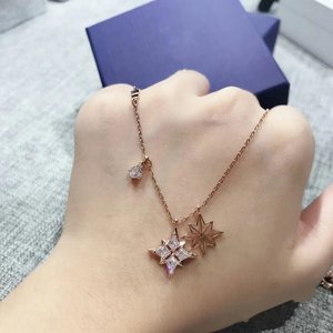 Collier HYPERBOLA en Cuivre et Bambou pour Femme, Luxe Léger, Niche Haut de Gamme, Nouveau Modèle 2024, Cristal Autrichien, Clavicule, Style Européen et Américain - Product Image 4