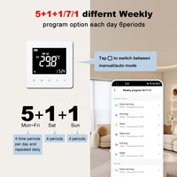 Termostato Inteligente WiFi Moderno TP618RF 230V para Sistemas de Calefacción a Gas y Eléctricos en Hogares y Hoteles, Material de PC Ecológico