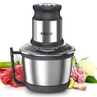 Grinder Vleeshakselaar Roestvrijstalen Body 3l Capaciteit Hoge Snelheid 800W Dubbeldeksbladen Veiligheidsslot Snel Snel Mengen Chili