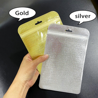 Sac plastique de sous-vêtements, ensemble de brosses de maquillage, sac à chaussettes, sac à fermeture éclair, pochette claire à fermeture éclair