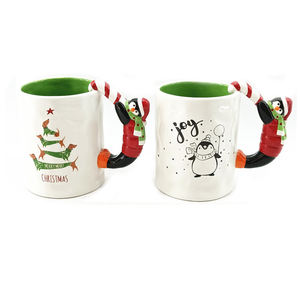 Tasse de noël en céramique peinte à la main, vente en gros, de haute qualité, pour noël, nouveauté - Product Image 5
