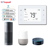 Termostato Programmabile Multistadio 24VAC 3H2C per Pompa di Calore, Controllo a Doppio Carburante con Commutazione O/B, Controllo di Emergenza Ausiliario per Riscaldamento HVAC