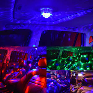 Rond 5v USB <span class=keywords><strong>Star</strong></span> Plafonnier USB Mini Party Light Commande Vocale Magnétique Rechargeable Voiture Dj Lumières Pour Voiture bar scène - Product Image 6