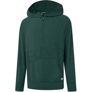 Sweat à capuche personnalisé avec logo, doux, imprimé, uni, chaud, en coton et polyester, à ourlet incurvé, ajusté, épais 400 g/m², en molleton technique - Product Image 2