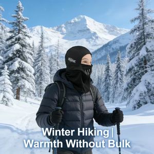 Pasamontañas de Invierno para Montar a Caballo, Cortavientos, Cálido, de una Pieza, de Forro Polar/Terciopelo, Unisex, Gorro de Bandito, Spandex/Poliéster, Pasamontañas Cálido - Product Image 2