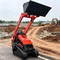Minipala cingolata compatta diesel certificata CE con accessori benna