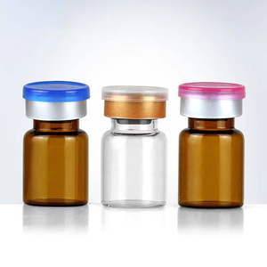 Borosilicate Clear <b>Mini</b> Pharmaceutical Test Tube Glass 3ml 5ml 10ml 20ml Penicillin <b>Bottle</b> with Rubber Stopper Aluminium Cap - Product Image 1