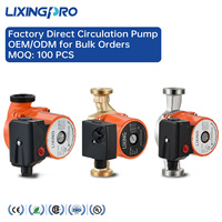 Pompe de surpression d'eau chaude électrique silencieuse haute pression avec turbine composite PP/PEI résistante à la corrosion pour maisons familiales OEM