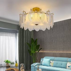 Lámpara de araña montada en superficie de nuevo diseño, dormitorio, sala de estar, cubierta de pantalla de vidrio esmerilado, lámpara colgante de techo - Product Image 3