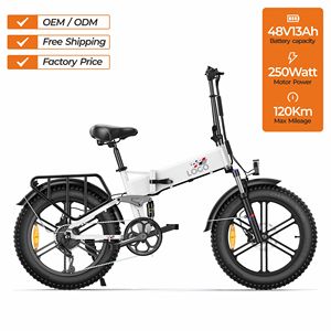 Bicicleta Eléctrica Plegable de 20 Pulgadas con Llantas Anchas de 48V y Motor sin Escobillas de 250W para Adultos, Uso Urbano e Híbrido, OEM ODM Venta al por Mayor ENGINE X F - Product Image 1
