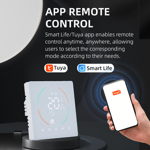 Thermostat de sol intelligent pour hôtel, <span class=keywords><strong>appartement</strong></span>, bureau 3A 16A 25A, commande vocale Alexa Google Home, contrôle de la température Wifi - Product Image 4