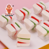 Lechao Sandwich Shape Gummy Candy Fruit Flavor Soft Chewy Candy Bag Pack Children Sweets for Confectionery Wholesale