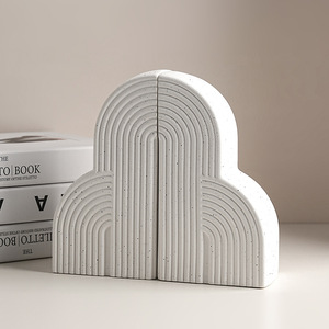 TONGO Modern Simple Bookends Ornaments Wine Cooler Living <strong>Room</strong> Entryway Ceramic Bookcase Desktop <strong>Book</strong> Stand Home Decorations - Product Image 2