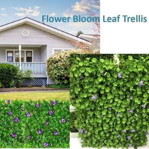 Clôture en saule pliable avec mur d'herbe et de feuilles <span class=keywords><strong>vert</strong></span> <span class=keywords><strong>clair</strong></span> à LED, cadre pliable en bois artificiel - Product Image 5