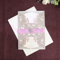 Penutup kertas Glitter undangan ulang tahun dan pernikahan dengan Foil mawar Anime dan gaya musik untuk suvenir pernikahan