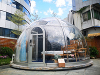 Nueva Carpa Domo Geodésica Transparente de Policarbonato para Restaurante al Aire Libre, Resistente a los Rayos UV, Vida Útil de 15-20 Años, Garantía de 5 Años