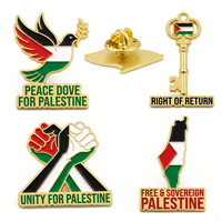 Borui GIFTS Badges personnalisés en métal antique et moderne pour la Palestine