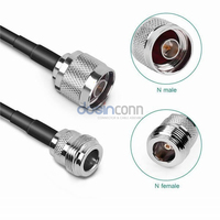 Connecteur coaxial 50 ohms à sertir de type N mâle pour câble LMR400, assemblages RF pour STR LMR 400