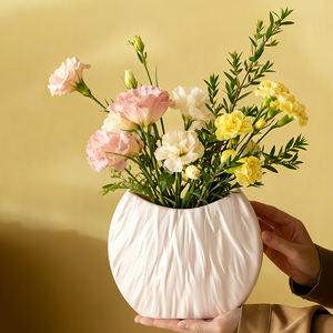 Vases en porcelaine pour la décoration de la maison et <span class=keywords><strong>du</strong></span> bureau, nouveauté 2025, pour le salon, finition mate moderne, vase à fleurs en céramique - Product Image 1