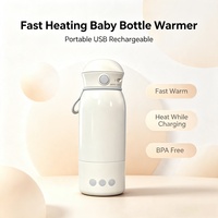 Chauffe-biberon électrique portable, chauffe-eau avec réglage de la température au degré près, de 37 à 55 degrés Celsius