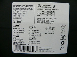 3Rw3044-1Ab15 ซอฟต์สตาร์ทเตอร์ SIRIUS 38A PLC - Product Image 2