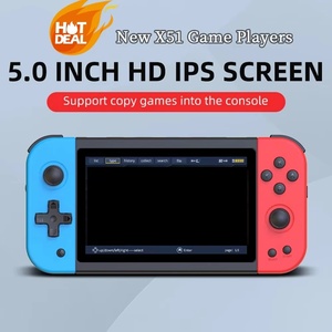 Powkiddy X51 Cầm Tay Retro Video Trò Chơi Giao Diện Điều Khiển Được Xây Dựng Trong PS2 5 Inch IPS Màn Hình Trò Chơi Máy Nghe Nhạc Cho Trò Chơi Cậu Bé Hộp Màu Vỏ Người Chơi - Product Image 2