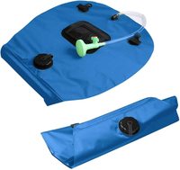Grosir tas air pancuran portabel 20l 50 galon, tas air pancuran portabel dengan termometer, tangki air kandung kemih, pemanas tenaga surya luar ruangan