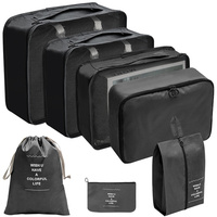 Bas quantité minimale de commande mode 7 pièces Compression organisateurs de bagages sac de voyage emballage personnel Cubes gros sac de voyage organisateur