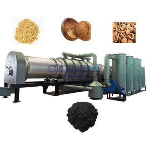 2025 DANUBE Factory Continuous <b>Carbonization</b> Furnace Wood Carbonizer Machine Charcoal Making Line - Product Image 1