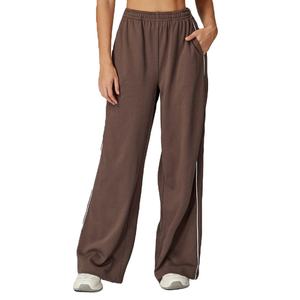 กางเกงสเวตแพนท์ผู้หญิงทรงหลวมคุณภาพสูง ดีไซน์เอวสูง ทรงแบ็กกี้ ลายพิมพ์กันยับ สไตล์ลำลอง สำหรับฤดูหนาว - Product Image 2