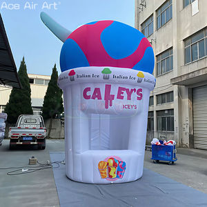 Tienda de cabina de venta de helados inflable personalizada | Tienda de exhibición promocional plegable para eventos al aire libre - Product Image 5