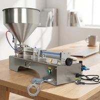 Machine de remplissage pneumatique à piston simple tête pour confitures, crèmes, cosmétiques, shampoings, jus et pâtes, idéale pour les petites entreprises