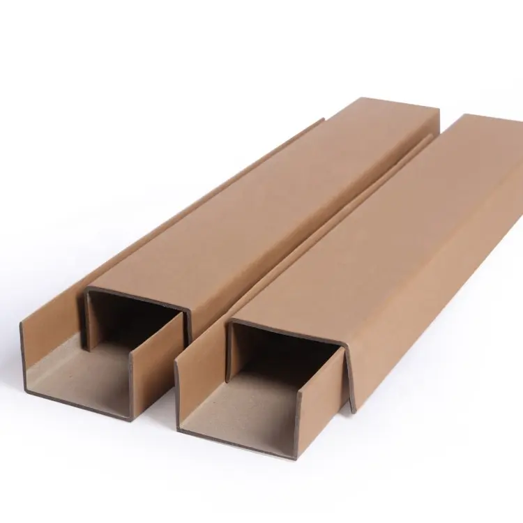 Recycle Angleboard Paper U Channel Cardboard U Shape Craft Paper Edge Protector PAPER CORNER Board For Furniture