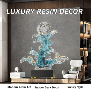 SAFA INTERNATIONAL Modern Light Luxury Resin Furniture Decorations for Living Room Wine Cabinet TV <b>Console</b>-Tabletop All Seasons - Product Image 2