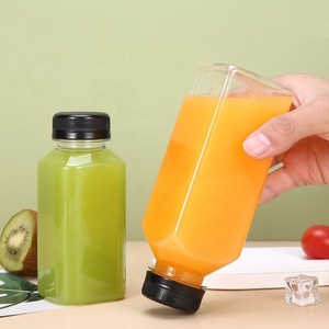 350ml 400ml 500ml PET <b>Plastic</b> square Empty <b>Cups</b> With Lid Cold <b>Drink</b> Boba Milk Tea Juice clear <b>Plastic</b> Bottles for Beverage - Product Image 5