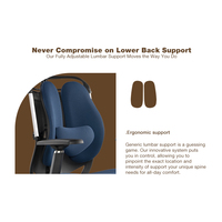Chaise de bureau ergonomique moderne en tissu avec accoudoirs réglables et inclinaison verrouillable pour la maison, le bureau, l'hôpital, l'hôtel - Garantie de 3 ans