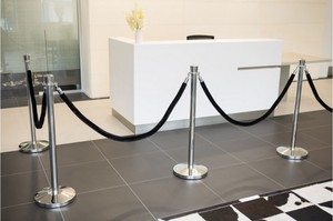 경제 중국 핫 세일 군중 통제 우단 밧줄 장벽 전통적인 빨간 양탄자 밧줄 Stanchions 폴란드 - Product Image 4