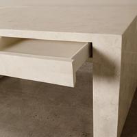 SH STONE Bureau de réception en marbre naturel personnalisé, mobilier design pour salon, bureau d'étude, bureau pliable contemporain