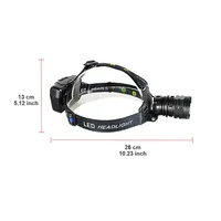 Lampe frontale réglable de haute qualité, rechargeable, double source lumineuse, lumière détachable, lampe de poche longue portée LED pour la pêche