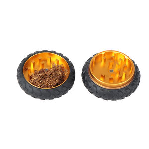 2023 nouveau Design pneu herbe broyeur haute qualité en alliage d'aluminium 2 couches broyeurs tabac en gros Cool roue Style - Product Image 6