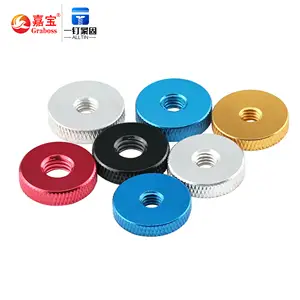High Quality Quick Removal Fastener Thumb Screw Colorful Reticulated Knurled Sleeve M3-M8 Anodized Knurled Nut