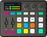 Microphone Studio Podcast Equipment Bundle Mini Interface Audio Podcast Mixer Accessoire complet Carte son Annulation du bruit