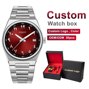 Montre à Quartz Classique pour Homme en Acier Inoxydable, Cadran Soleil Chiffres Arabes, Étanche 5 ATM, Vente en Gros - Product Image 1