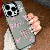 Coque de téléphone portable en TPU et PC avec impression nœud papillon et argent électroplaqué pour iPhone Xs 11 12 13 14 15 16 17 18 Pro Max