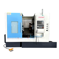 Machine-outil CNC horizontale entièrement automatique TCK52, type haute précision à haute efficacité avec alimentateur, tour CNC à 2 axes