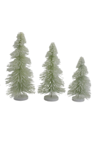 Mini sapin de Noël vert en plastique, ornements de bureau, avec effet floqué et neige artificielle, simulation de pin, bonsaï, accessoires de décoration de comptoir