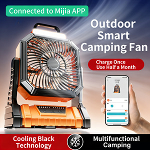 Rugged Rechargeable Camping With Led <b>Light</b> & Usb Charger Portable Outdoor Fan for Hiking Tent - Product Image 2