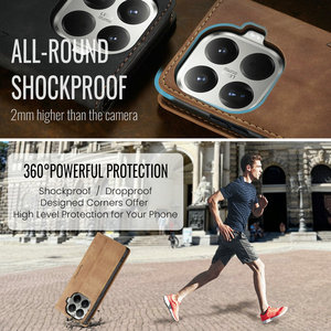 Étui de luxe CaseMe pour <span class=keywords><strong>Xiaomi</strong></span> 17T 17T Pro, étui de téléphone portable rétro avec porte-cartes pour accessoires <span class=keywords><strong>Xiaomi</strong></span> 17T - Product Image 4