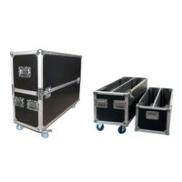 Mallette de vol en aluminium rigide à roues personnalisée pour le transport d'équipement, mallette de transport routier durable pour outils d'instruments avec mousse